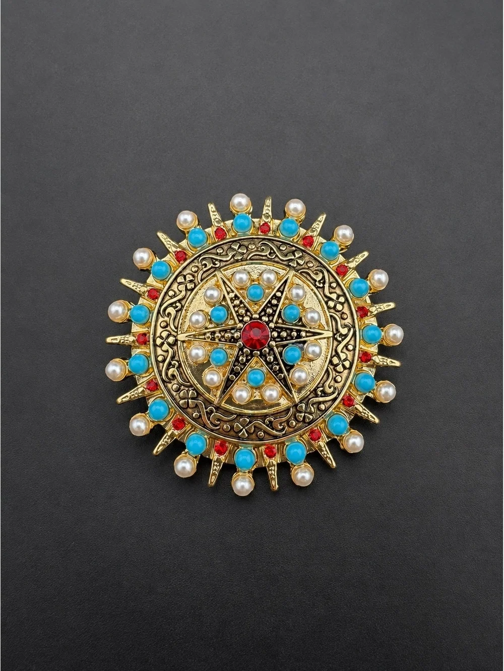 Bohemian Style Cameo Brooch